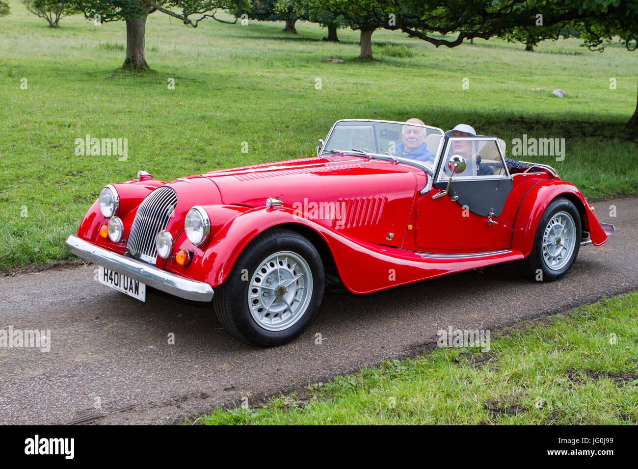 1990 red Morgan at Mark Woodward Classic Events; classic cars ...