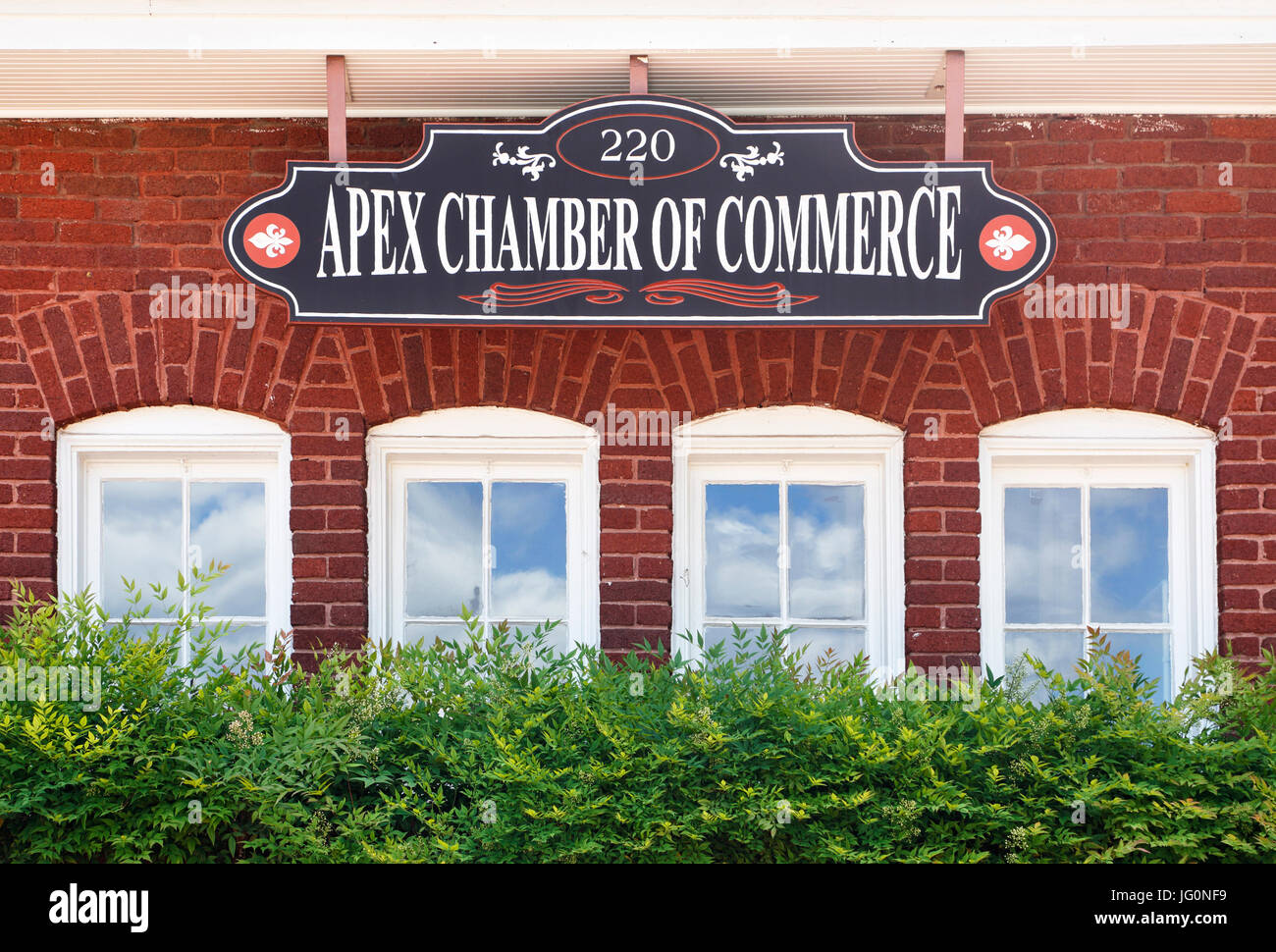 Apex Chamber of Commerce, downtown Apex, North Carolina Stock Photo Alamy