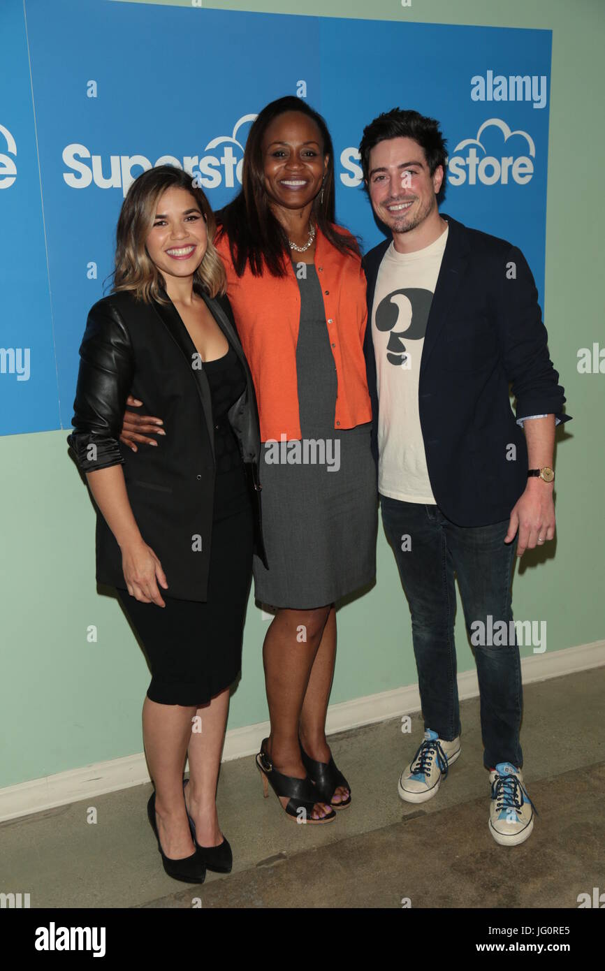 America ferrera ben feldman superstore hi-res stock photography