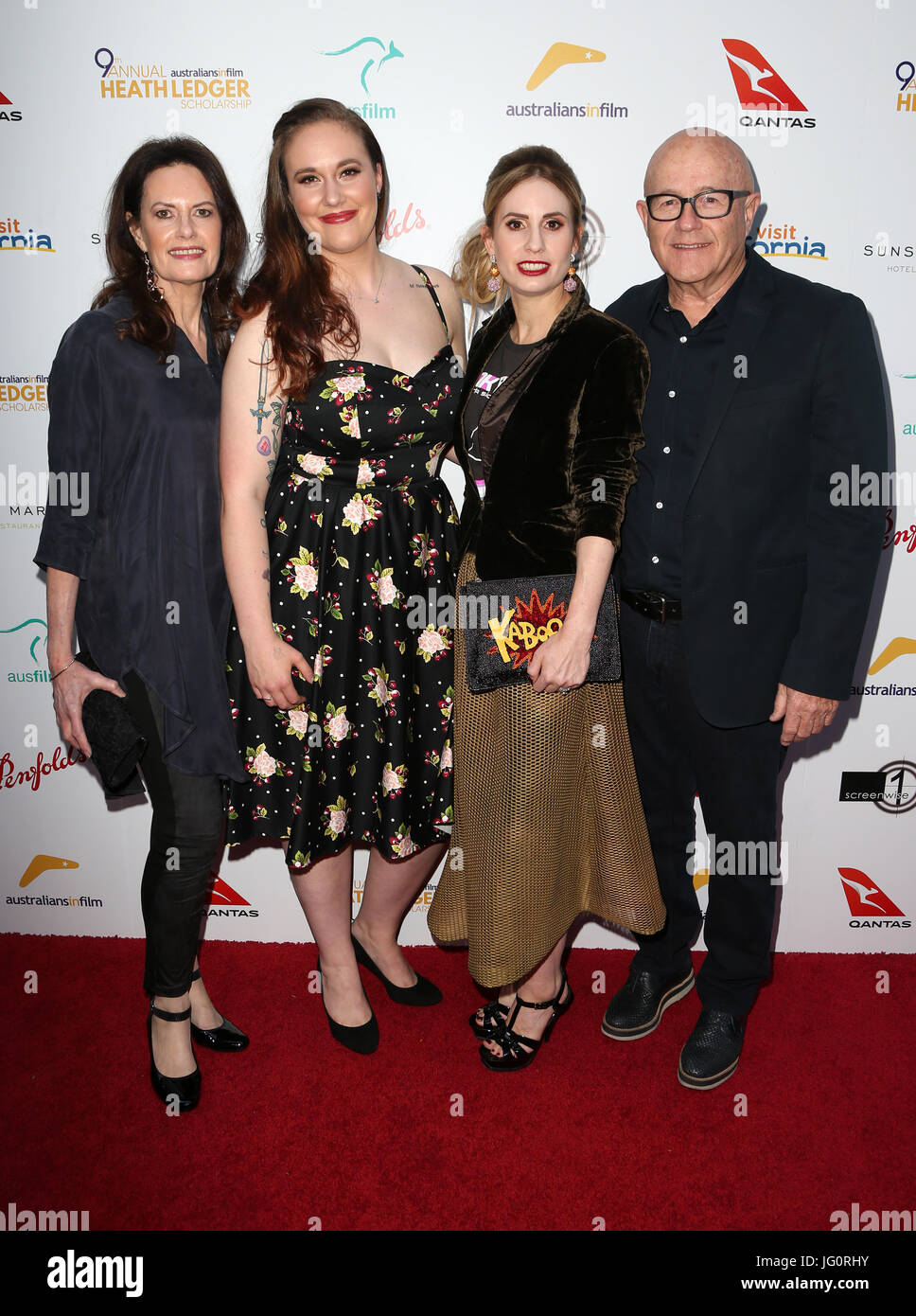 The 9th Annual Australians In Film Heath Ledger Scholarship Dinner  Featuring: Sally Bell, Ashleigh Bell, Kate Ledger, Kim Ledger Where: West Hollywood, California, United States When: 01 Jun 2017 Credit: FayesVision/WENN.com Stock Photo