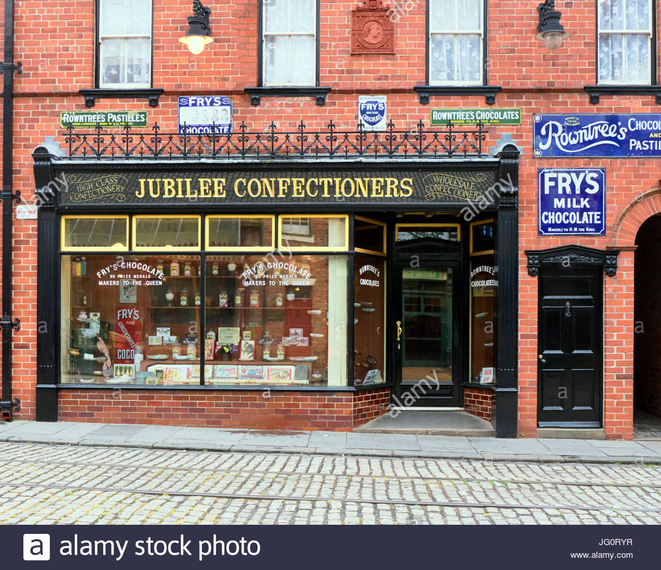 Jubilee Confectioners sweet  shop  in the town in Beamish  