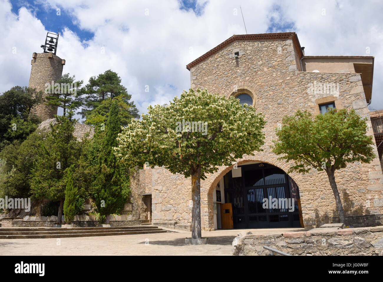 Queralt Sanctuary, Berga, Barcelona province,Catalonia,Spain Stock Photo