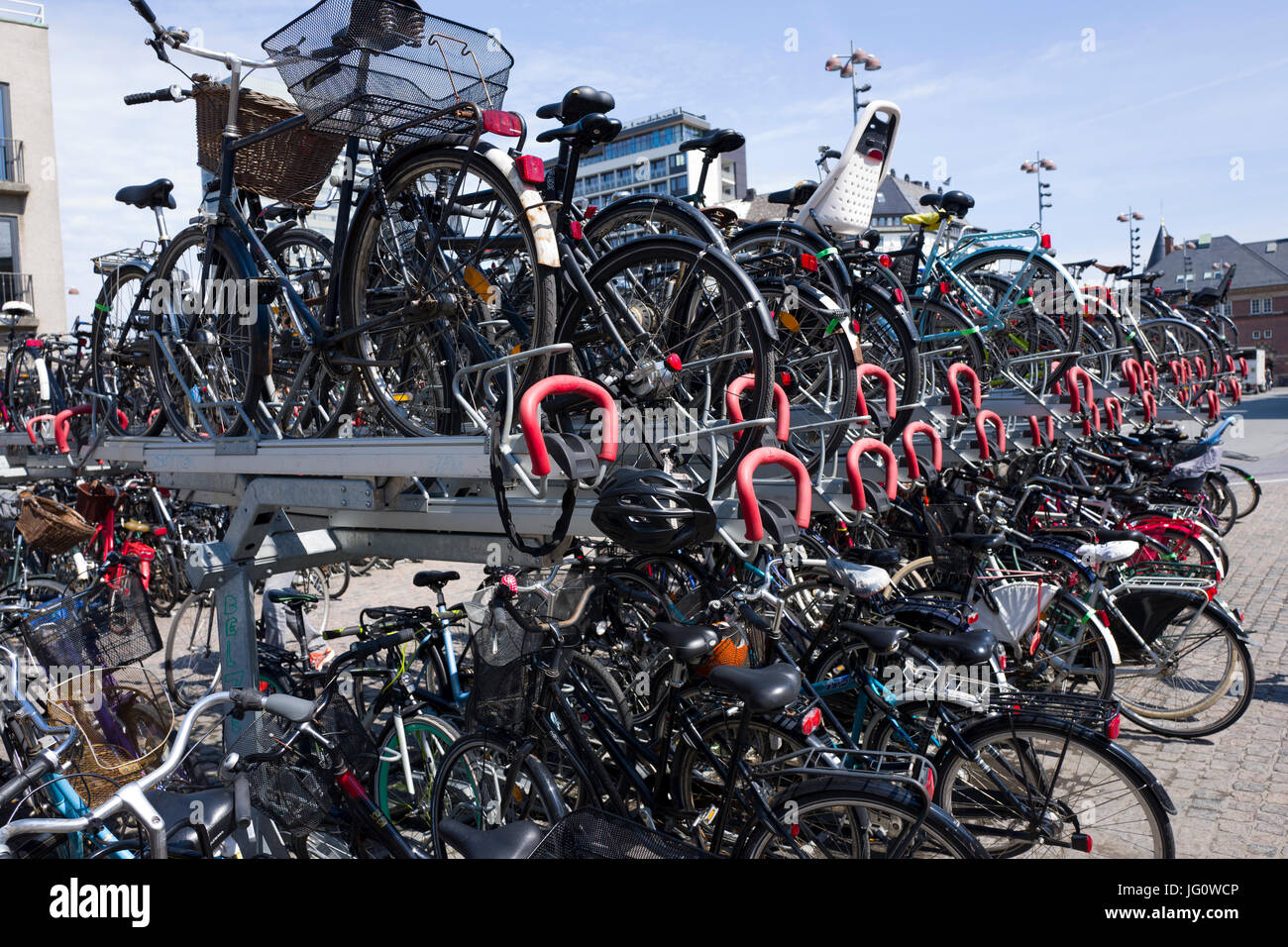 Bicycle park Stock Photo