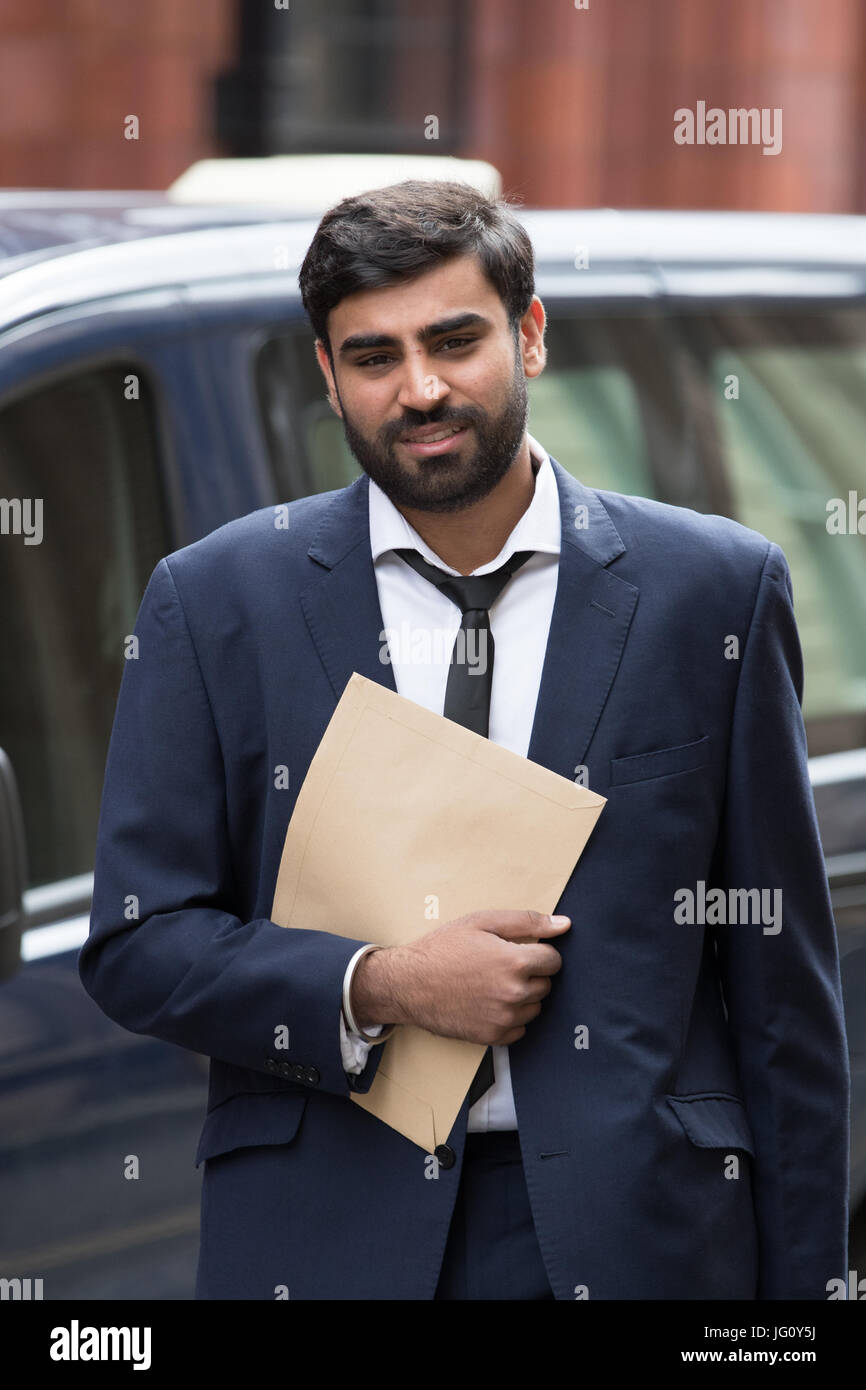 Tejinder Bhuee, arrives at Birmingham Crown Court where he admitted charges of dangerous driving and street racing after he, Zafar Iqbal and Amar Paul were reportedly clocked at 130mph as they raced each other in formation on the A38 in Birmingham - past a parked police van. Stock Photo