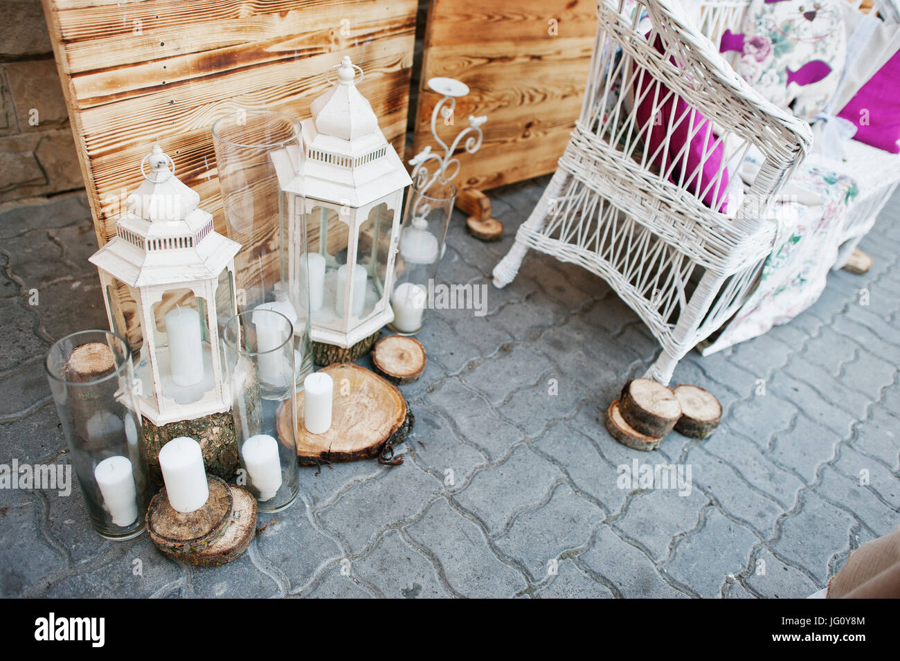Perfect wedding decorations for special occasion Stock Photo Alamy