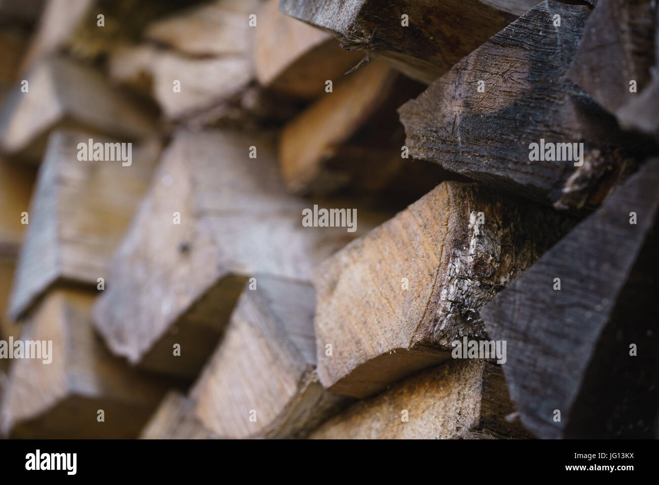 natural firewood stack rustic background closeup, chopped wood Stock ...