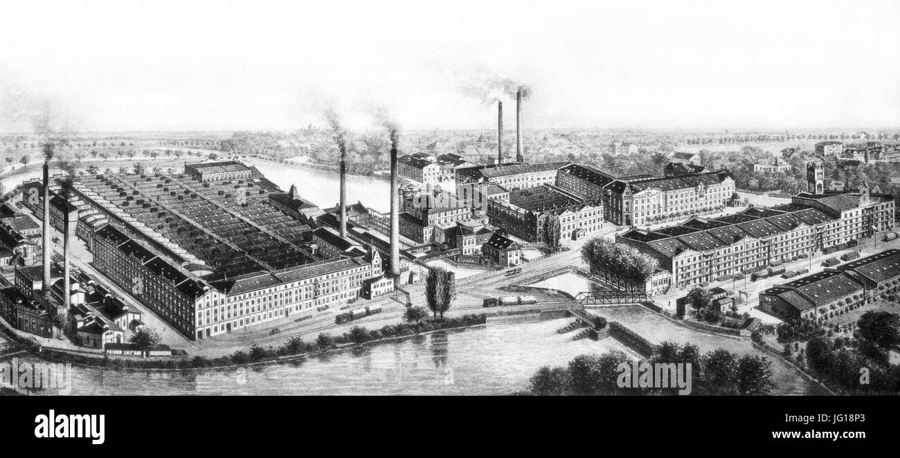 Döhrener Wolle 1900 Stock Photo