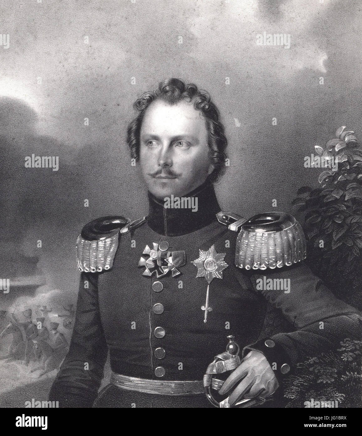 Friedrich Wilhelm Karl von Preußen detail Stock Photo - Alamy