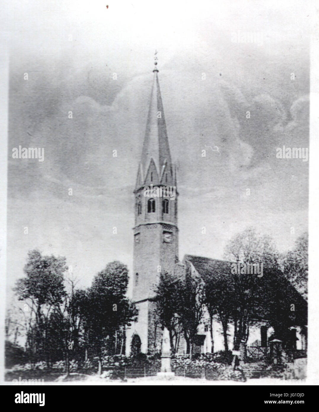 Gülzow - kirche Stock Photo