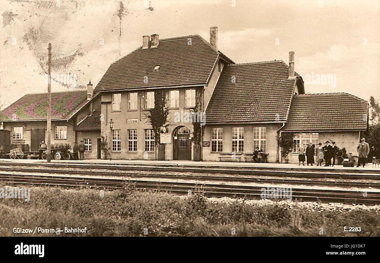 Gülzow 19  Bahnhof Stock Photo