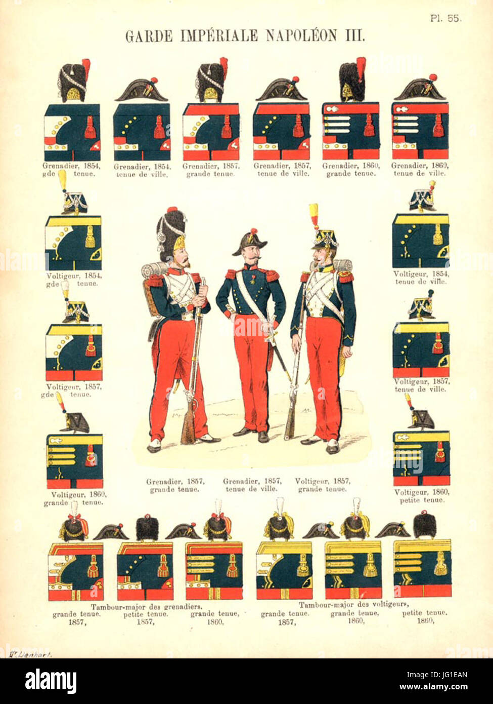 GRAVURE XIXE DRAGON Cavalerie Garde Impériale Napoléon Bonaparte