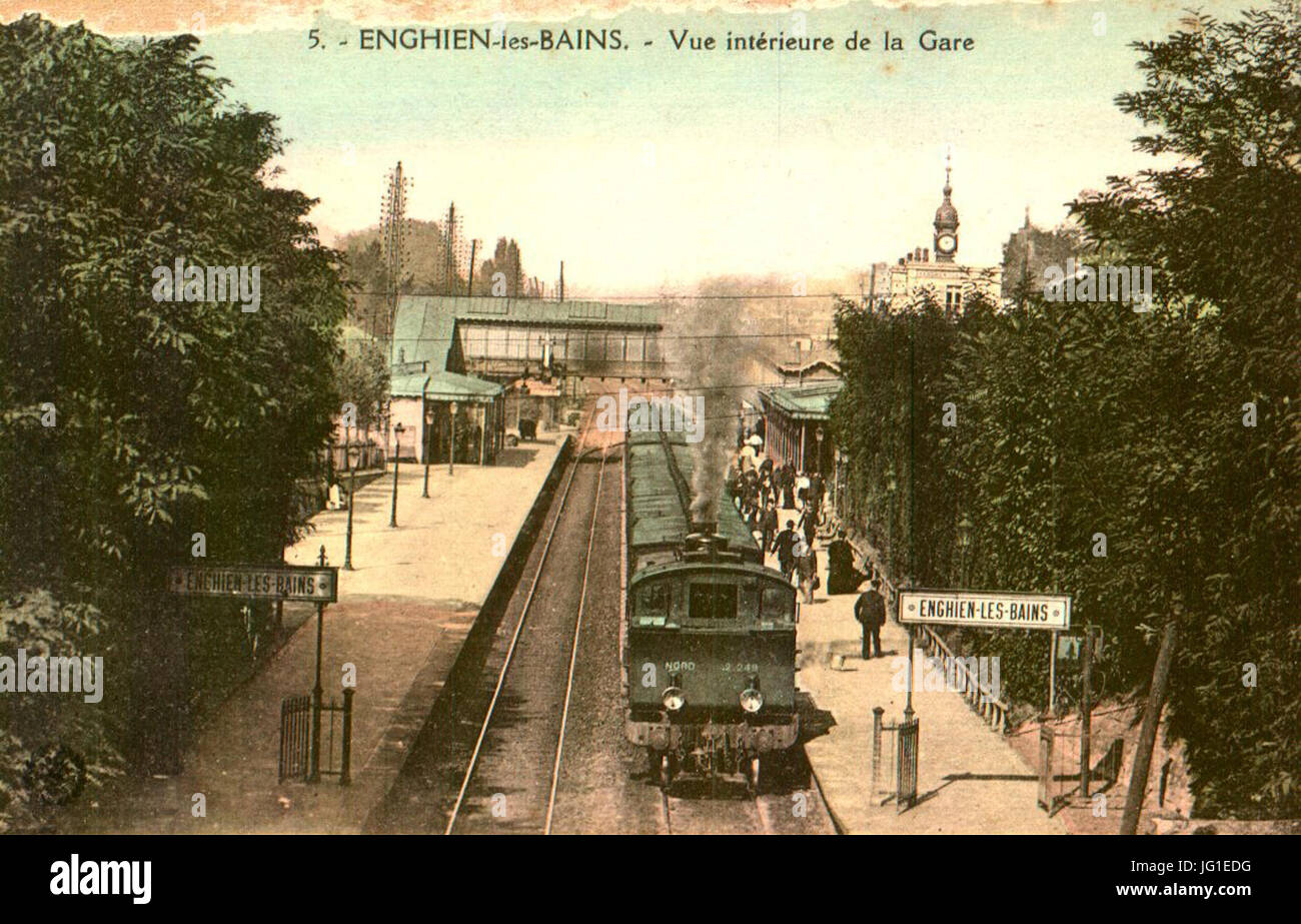 Gare d'Enghien intérieur Stock Photo