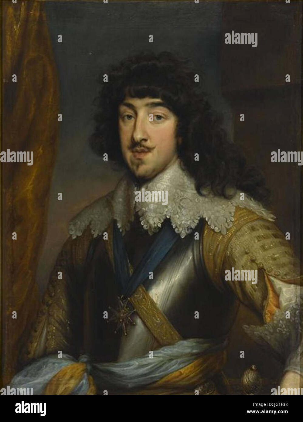 Gaston of France, Duke of Orléans by Anthony van Dyck (Musée Condé) Stock Photo
