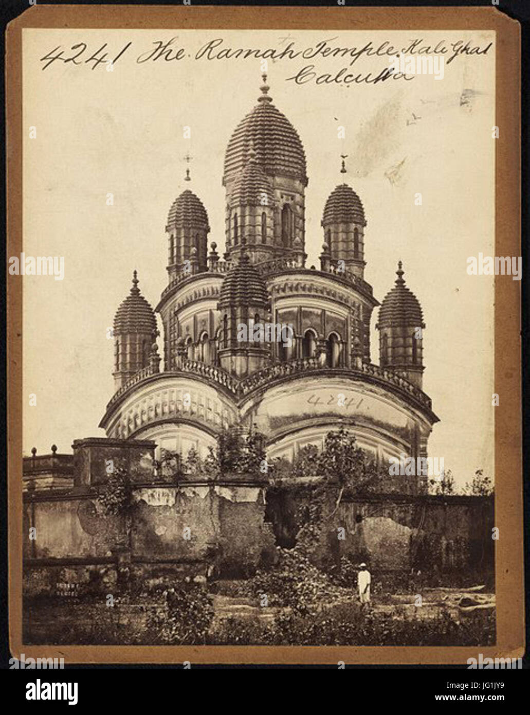 Dakshineswar Kali temple Calcutta by Francis Frith Stock Photo