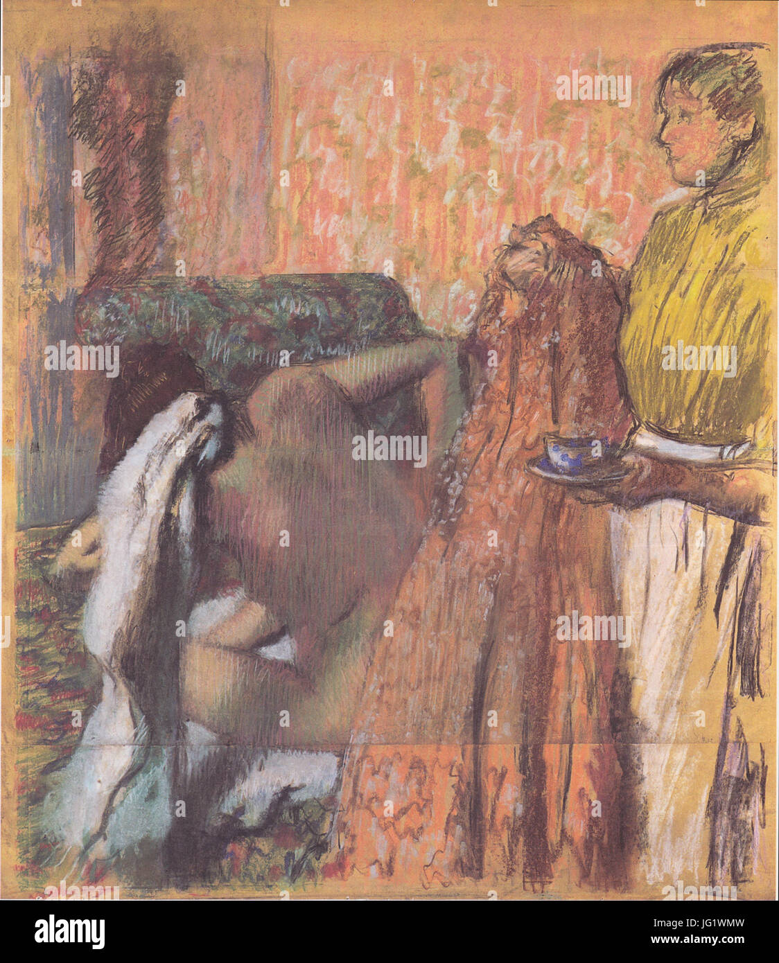 Edgar degas après le bain hi-res stock photography and