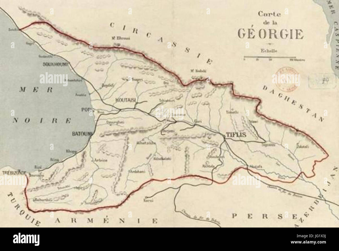 Republic Of Georgia Map Democratic Republic Of Georgia 1920 Göttingen University Map Stock Photo -  Alamy