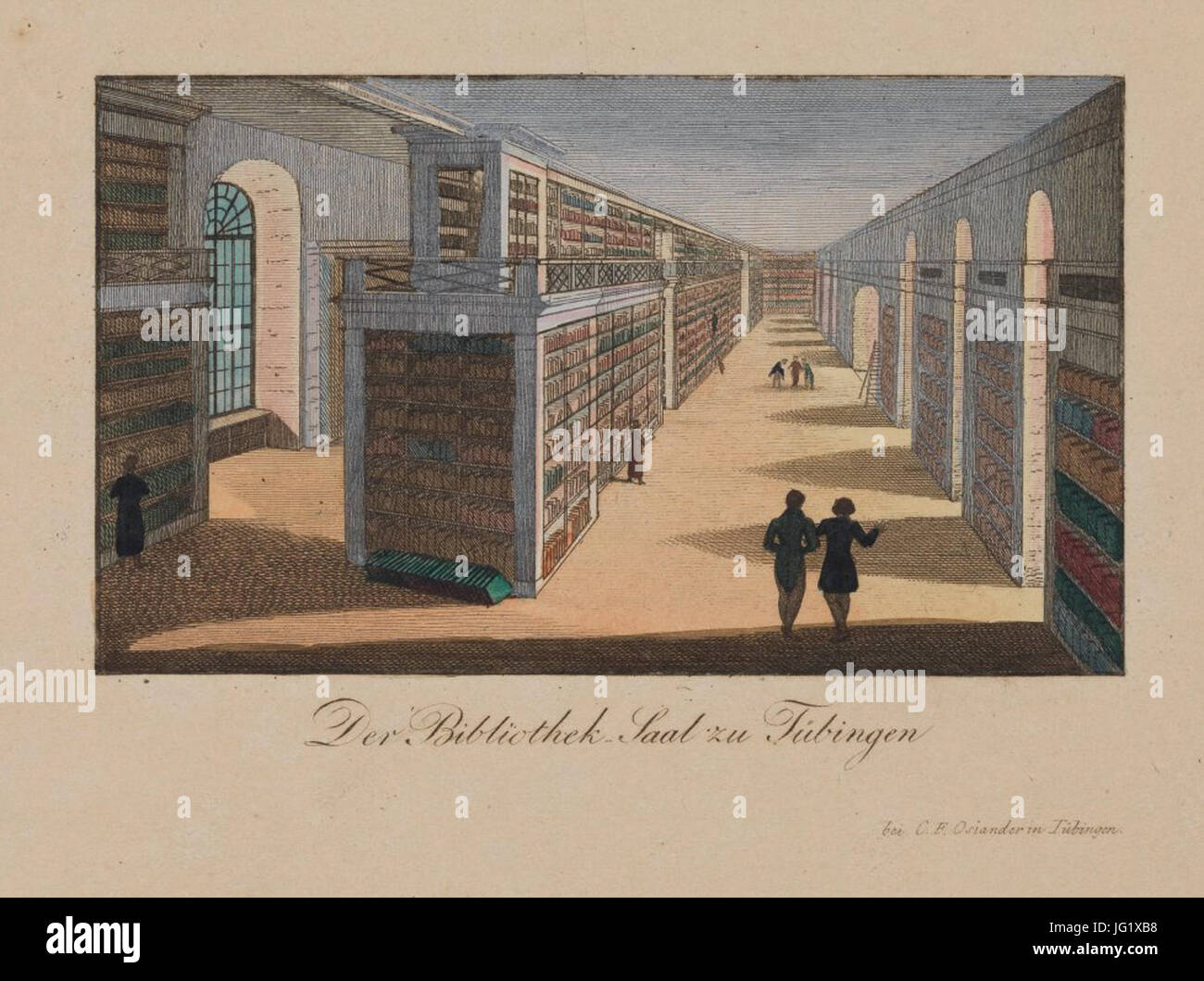 Der BibliothekSaal zu Tübingen Stock Photo Alamy