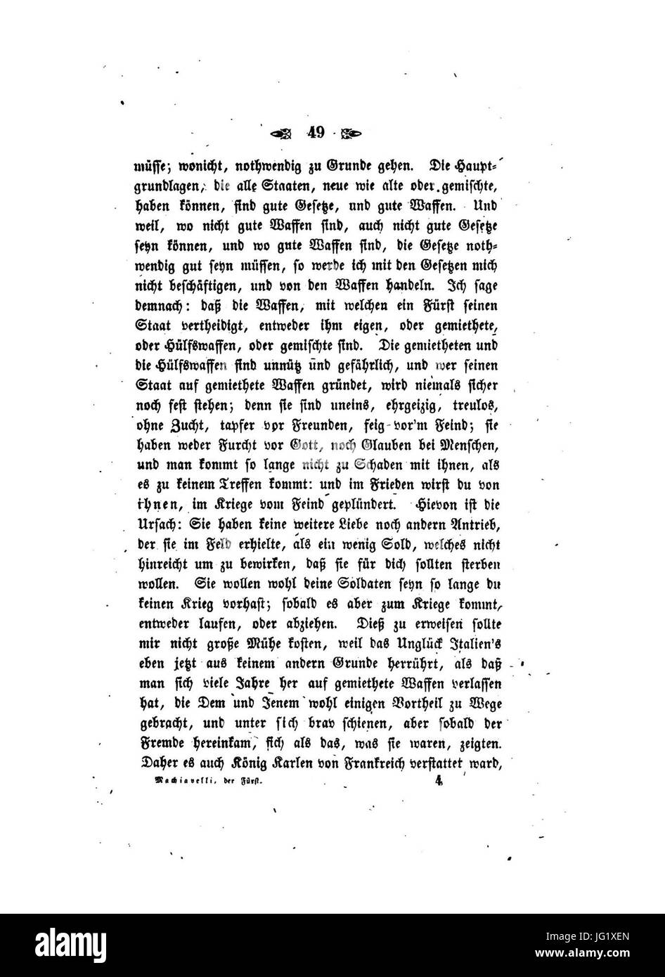 Der Fürst (Machiavelli Regis) 067 Stock Photo