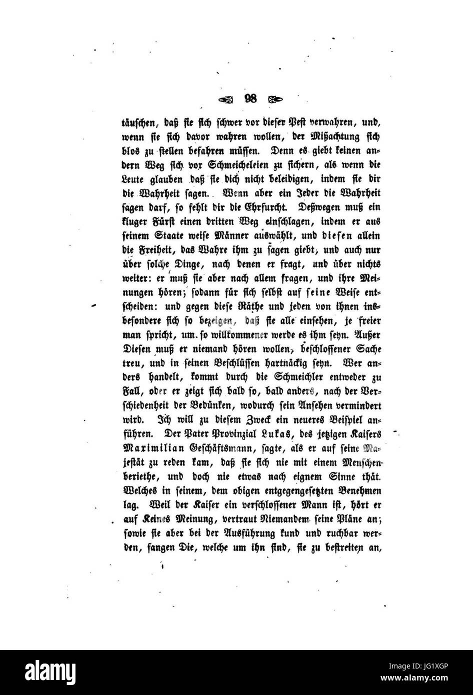 Der Fürst (Machiavelli Regis) 116 Stock Photo