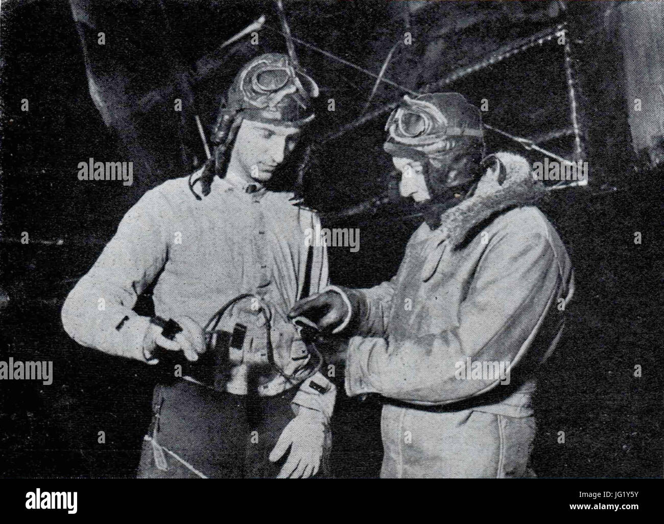 Des gants chauffants électriques pour les aviateurs Stock Photo