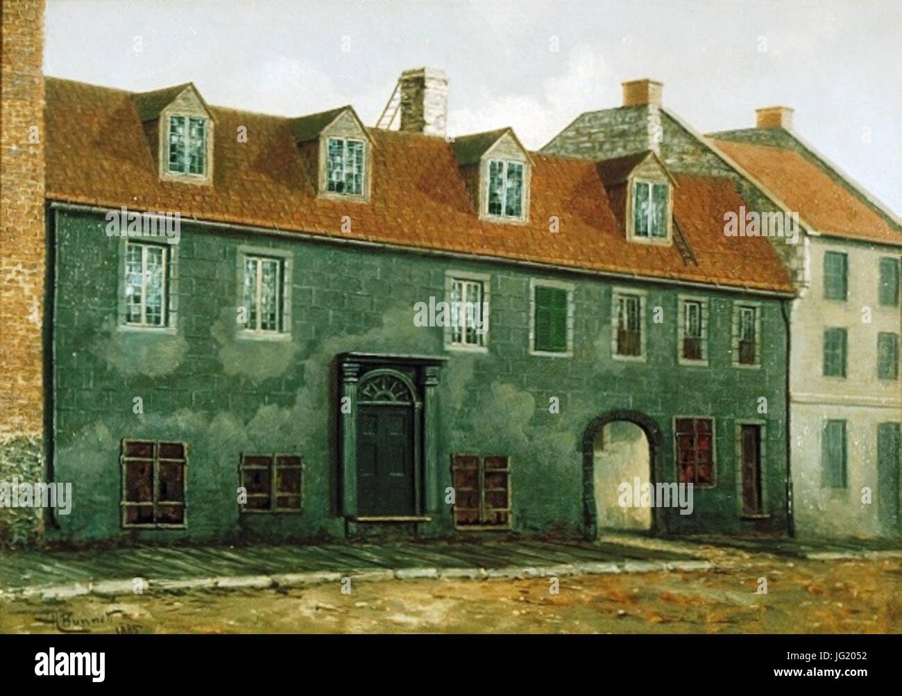 House of Hubert Lacroix St. Jean Baptiste Street Montreal Stock Photo