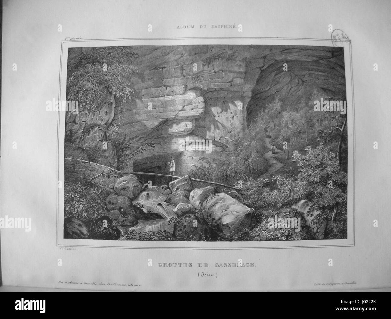 Im07 Album dauphiné T1 Grottes de Sassenage (Isère), by VC versio II Stock Photo