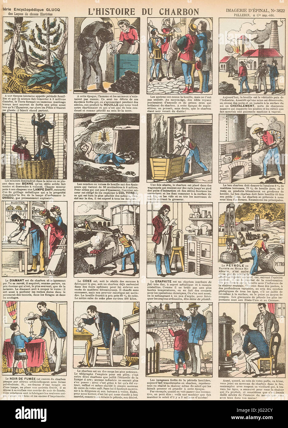 Imagerie d'pinal n38 - l'histoire du charbon Stock Photo - Alamy