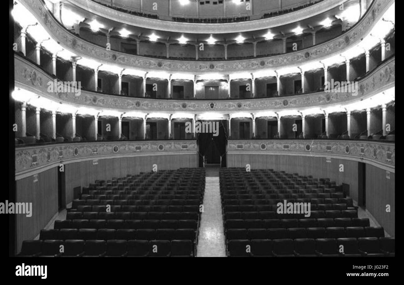 Interno del Teatro Nuovo di Mirandola dal palcoscenico 28198129 Stock Photo  - Alamy