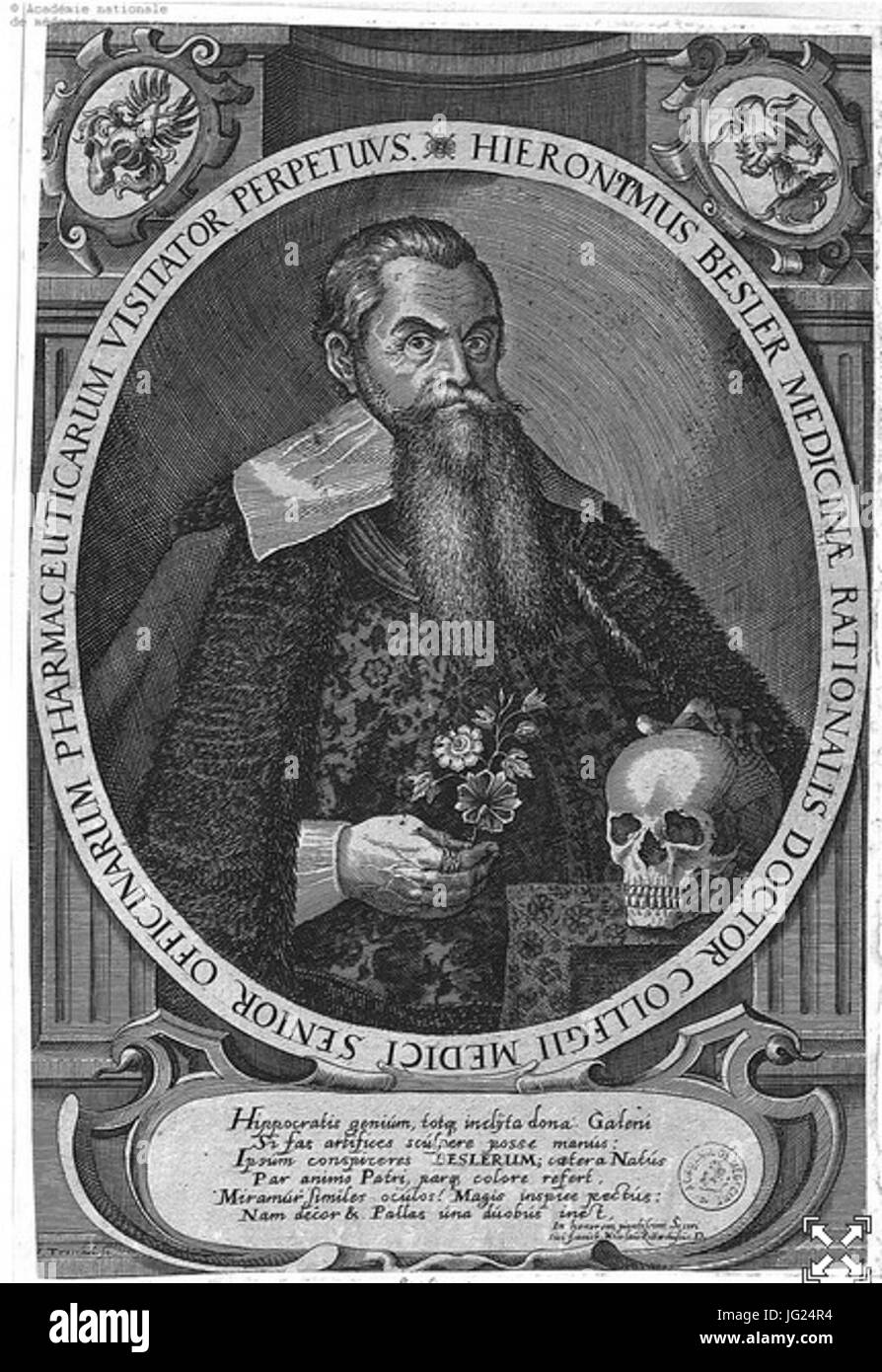 Jérôme Besler (1566-1632) Stock Photo