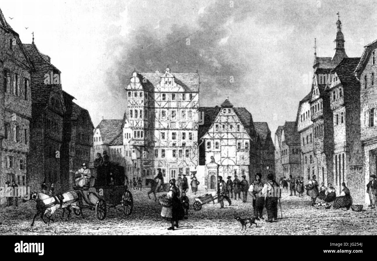 Grünewald giessen 1840 Stock Photo