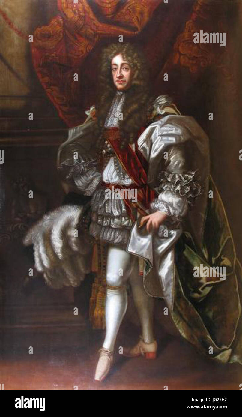 This image likely depicts King James II of England in his ceremonial ...