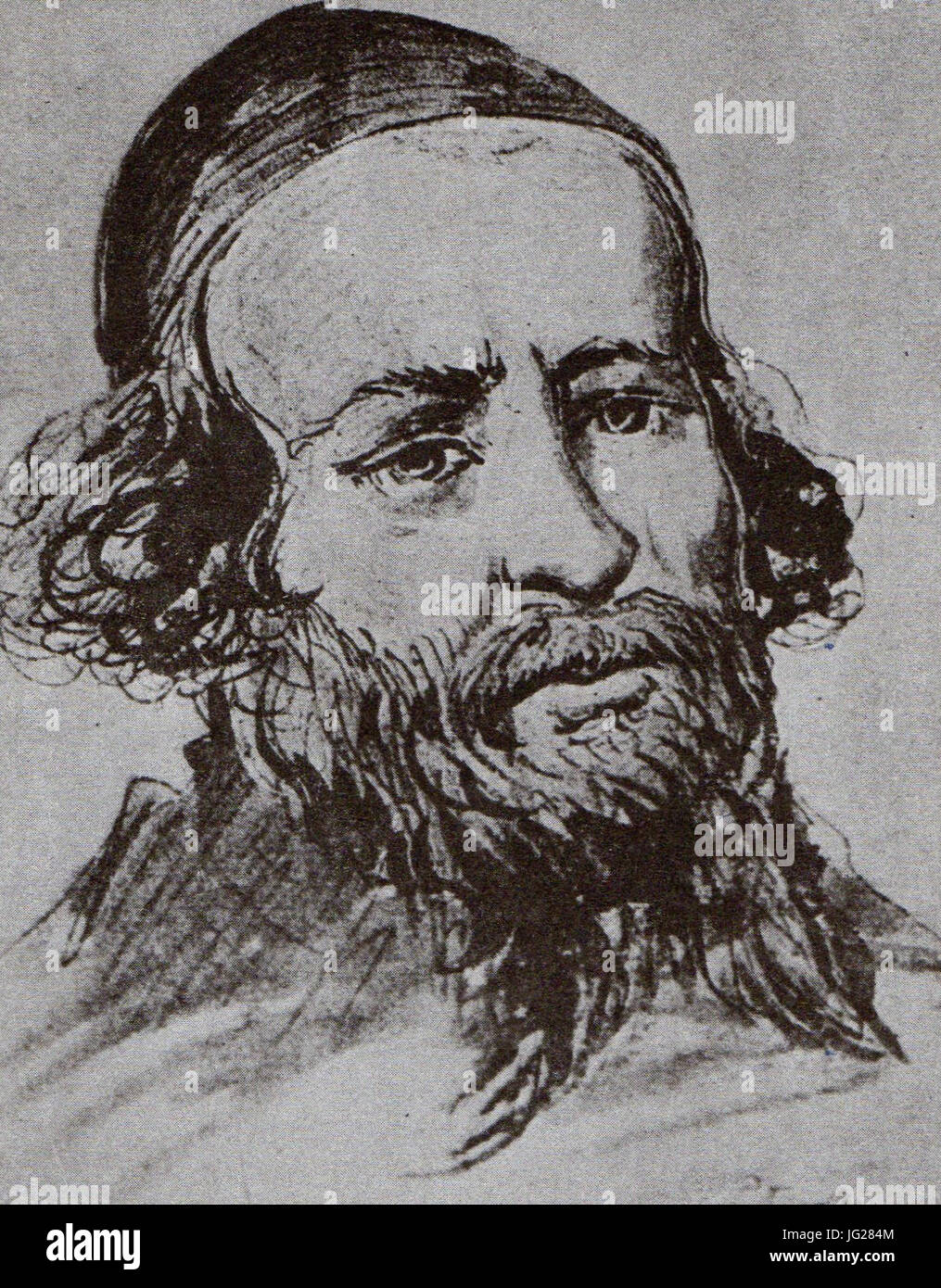 Jan Piotr Norblin. C5BByd. Studium głowy Stock Photo Alamy