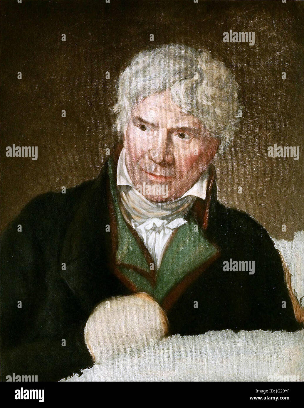 JeanMichel Moreau le Jeune, peinture de François Gounod Stock Photo