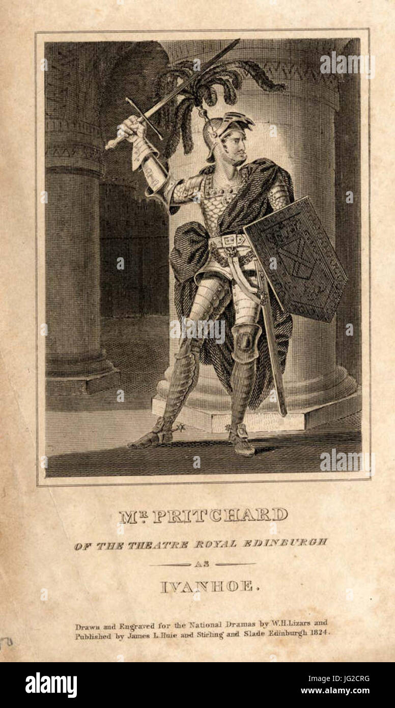 John Langford Pritchard as Ivanhoe in Ivanhoe Stock Photo Alamy