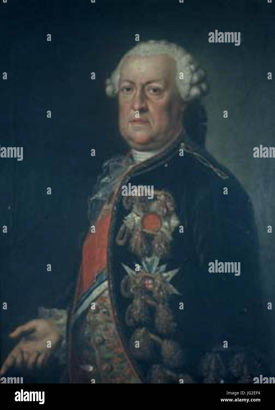 Joseph Franz Maria Graf von Seinsheim by Desmarées Stock Photo