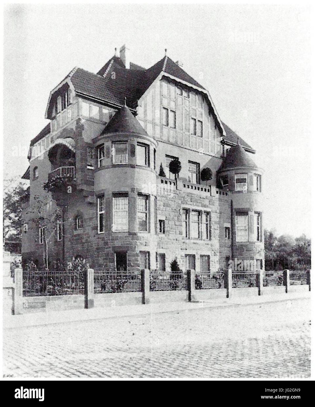 Köln-Marienburg Bayenthalgürtel 7 1908 Straßenfront Stock Photo
