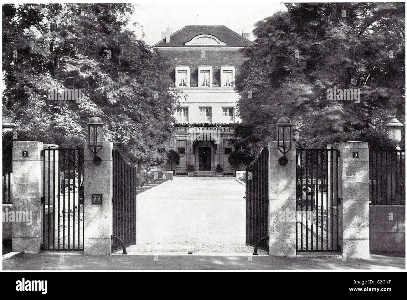 Koln Marienburg Haus Feinhals 1911 Einfriedung Stock Photo
