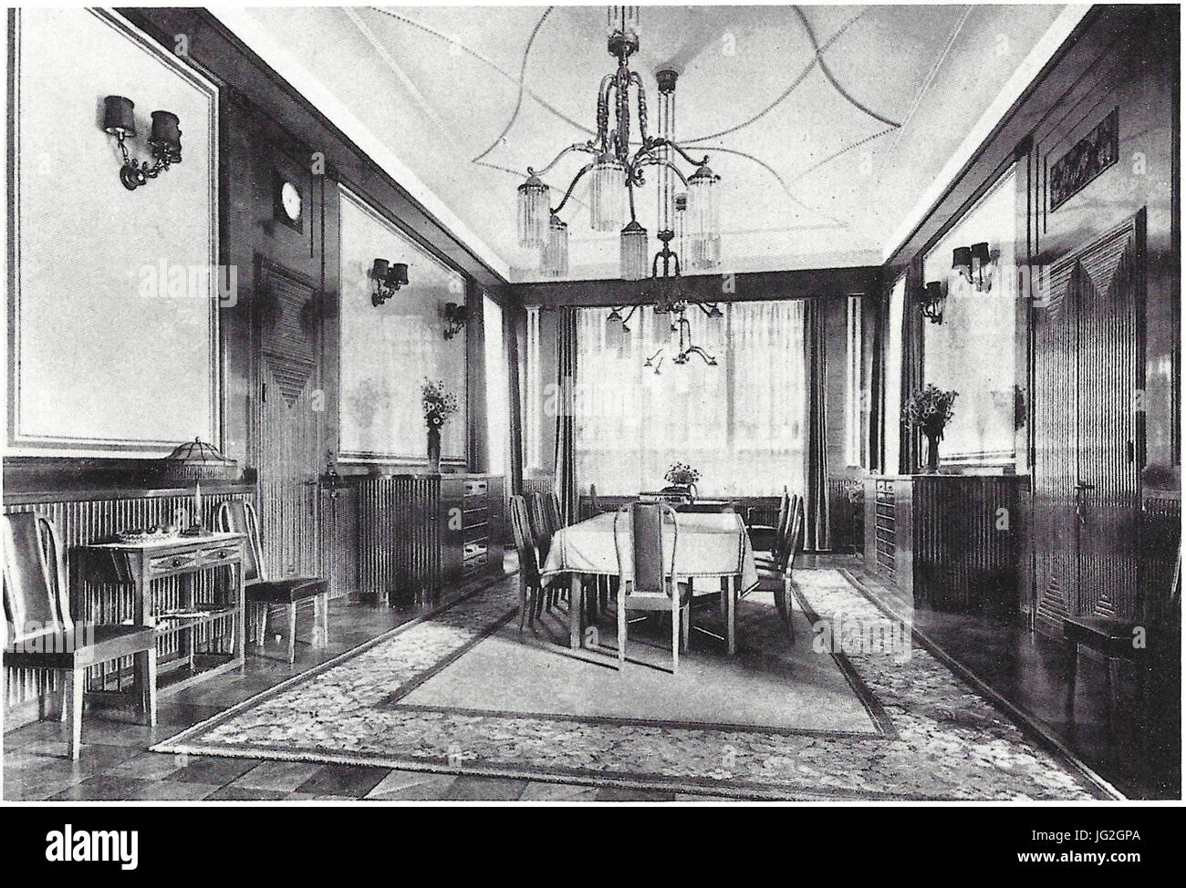 Koln Marienburg Haus Feinhals Speisezimmer 1911 Stock Photo