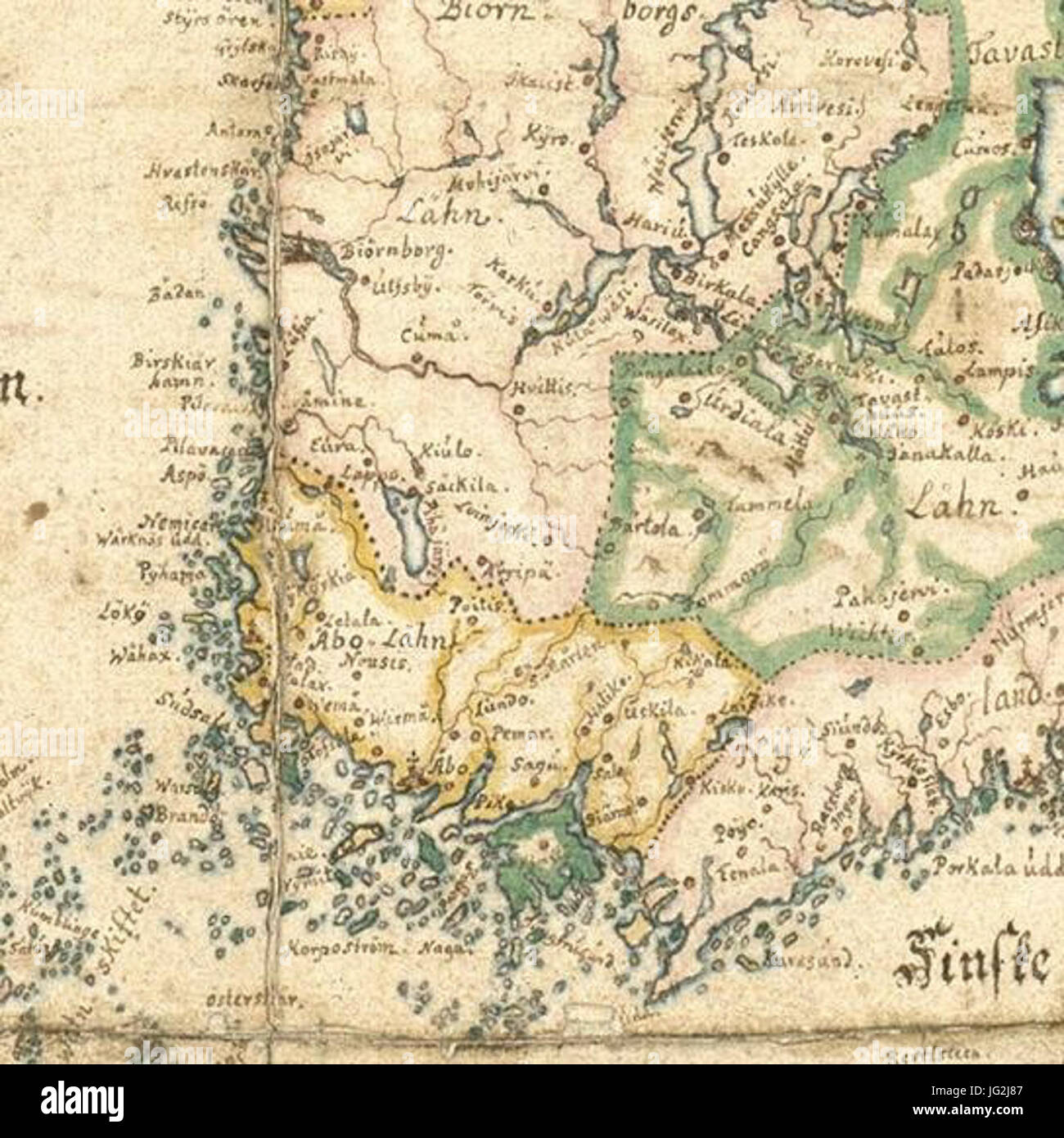 Southern finland territorial map hi-res stock photography and images ...