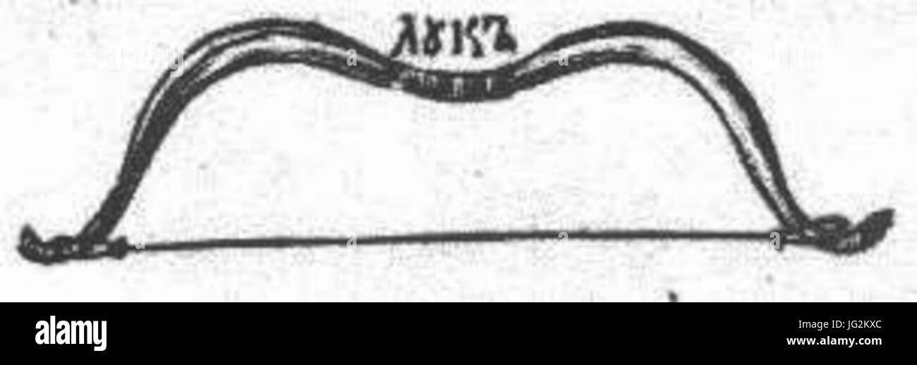 Karion Istomin s alphabet Bow Stock Photo
