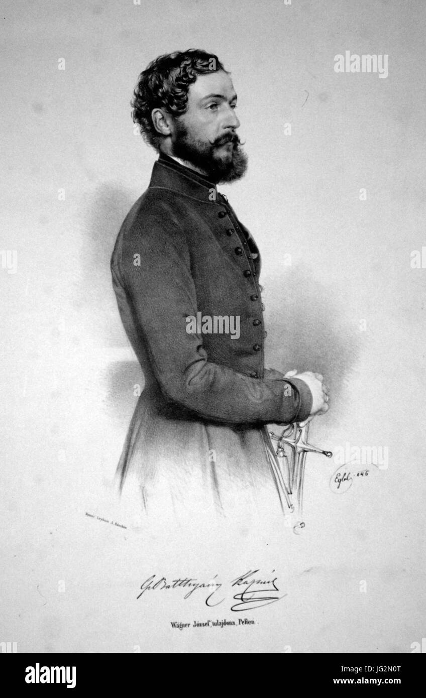 Batthyany Kasimir Batthyány 1846 Litho Stock Photo - Alamy