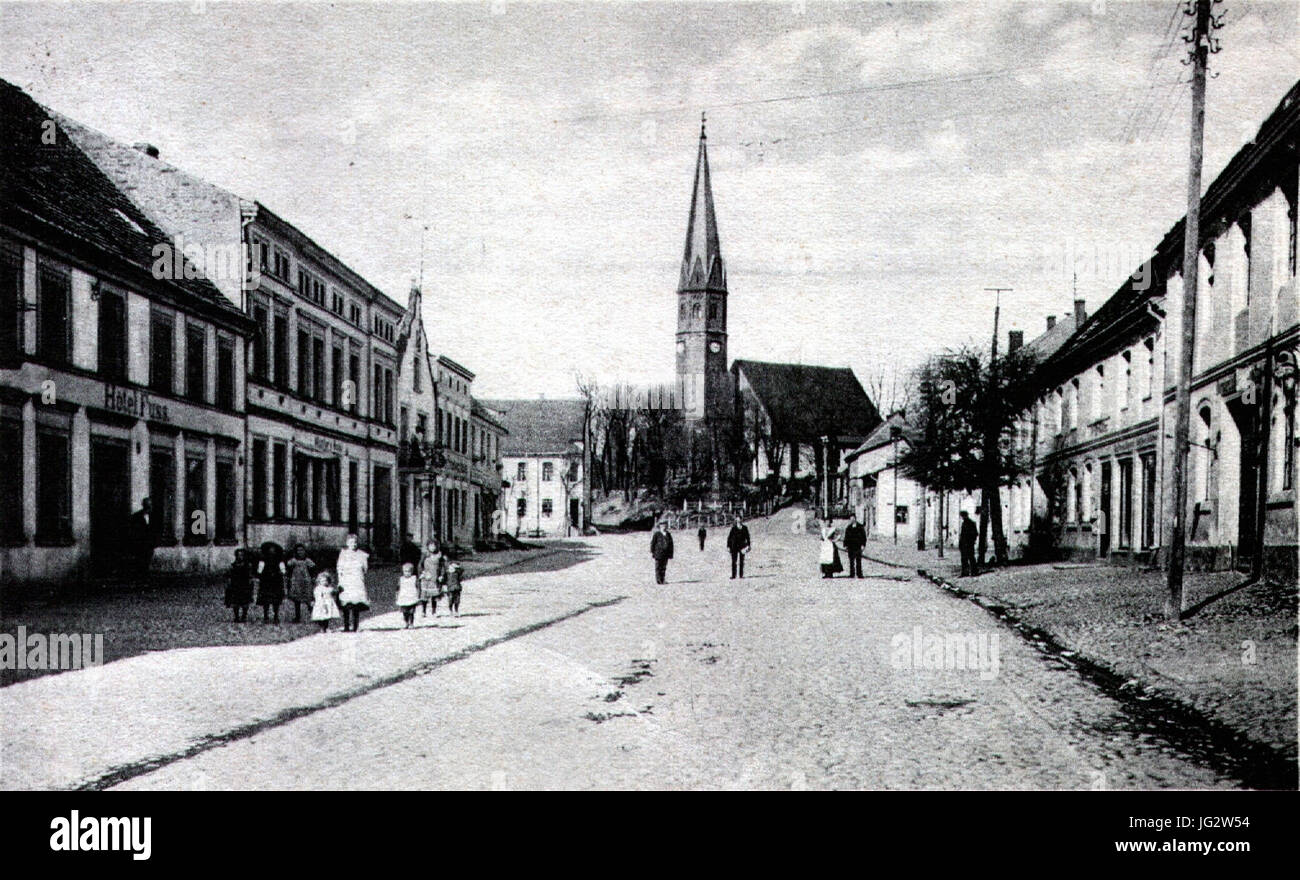 Gruß aus Gülzow - 1925-10-30 Stock Photo