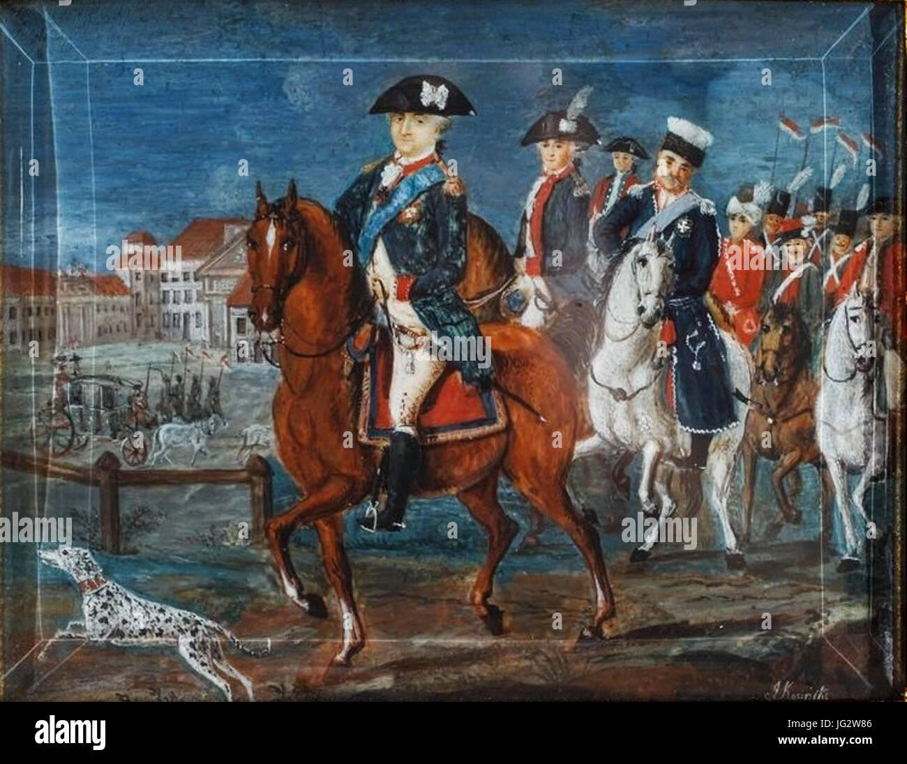 Jakie Działania Podjął Król Stanisław August Poniatowski Król Stanisław August Poniatowski konno na czele wojska Stock Photo - Alamy
