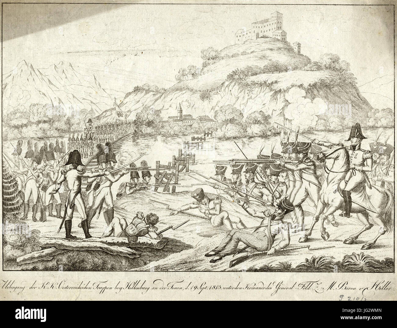 Kriegsbilder Aus Der Zeit Napoleons Nach1815 Ubs G 0210 Ii Ubergang Stock Photo Alamy