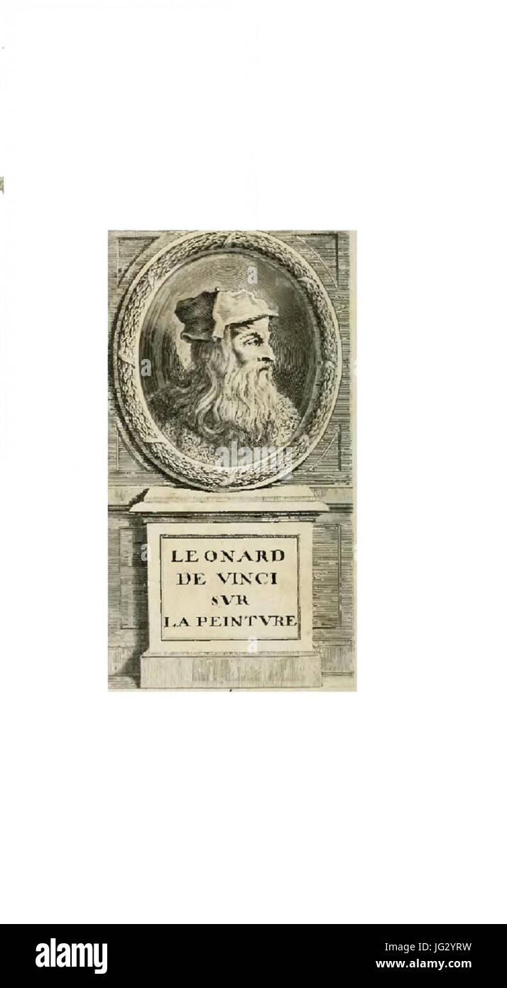 Léonard de Vinci Traité élémentaire de la peinture p 010 F1 Stock Photo