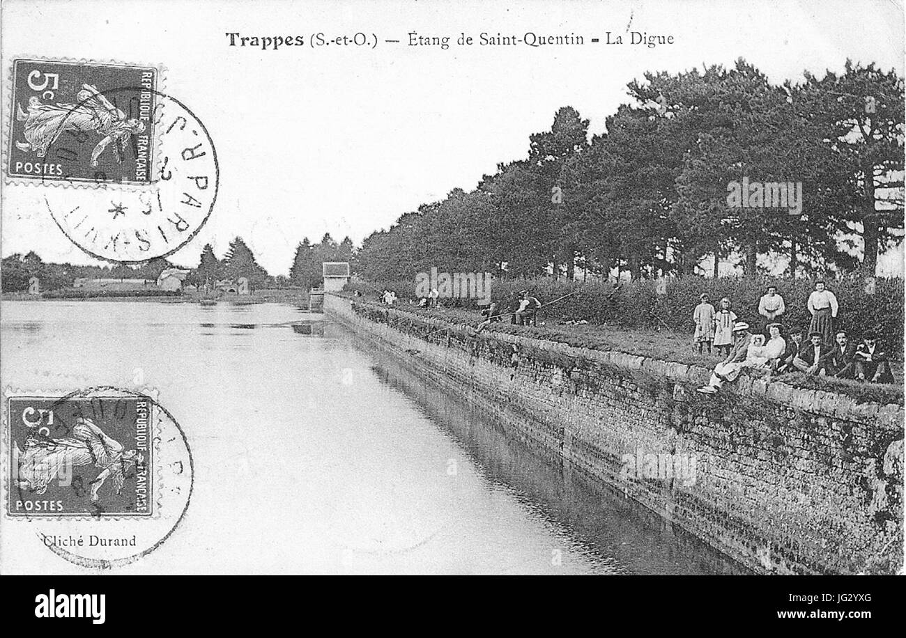 L'étang de Saint Quentin Stock Photo Alamy