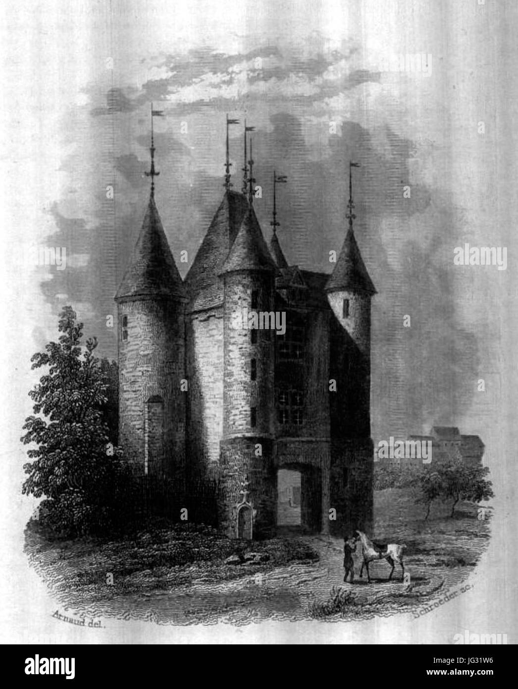 Chateau de dampierre Black and White Stock Photos & Images Alamy