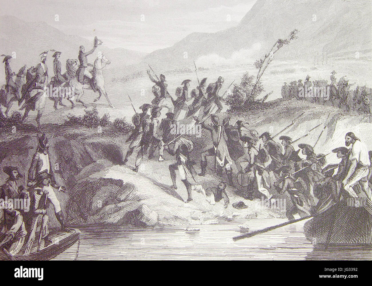 Las Glorias Nacionales, 1852  Barcelo desembarca en Africa . (4013965358) Stock Photo