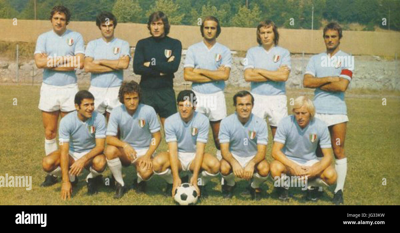 Lazio 1974 Campioni d Italia Stock Photo Alamy