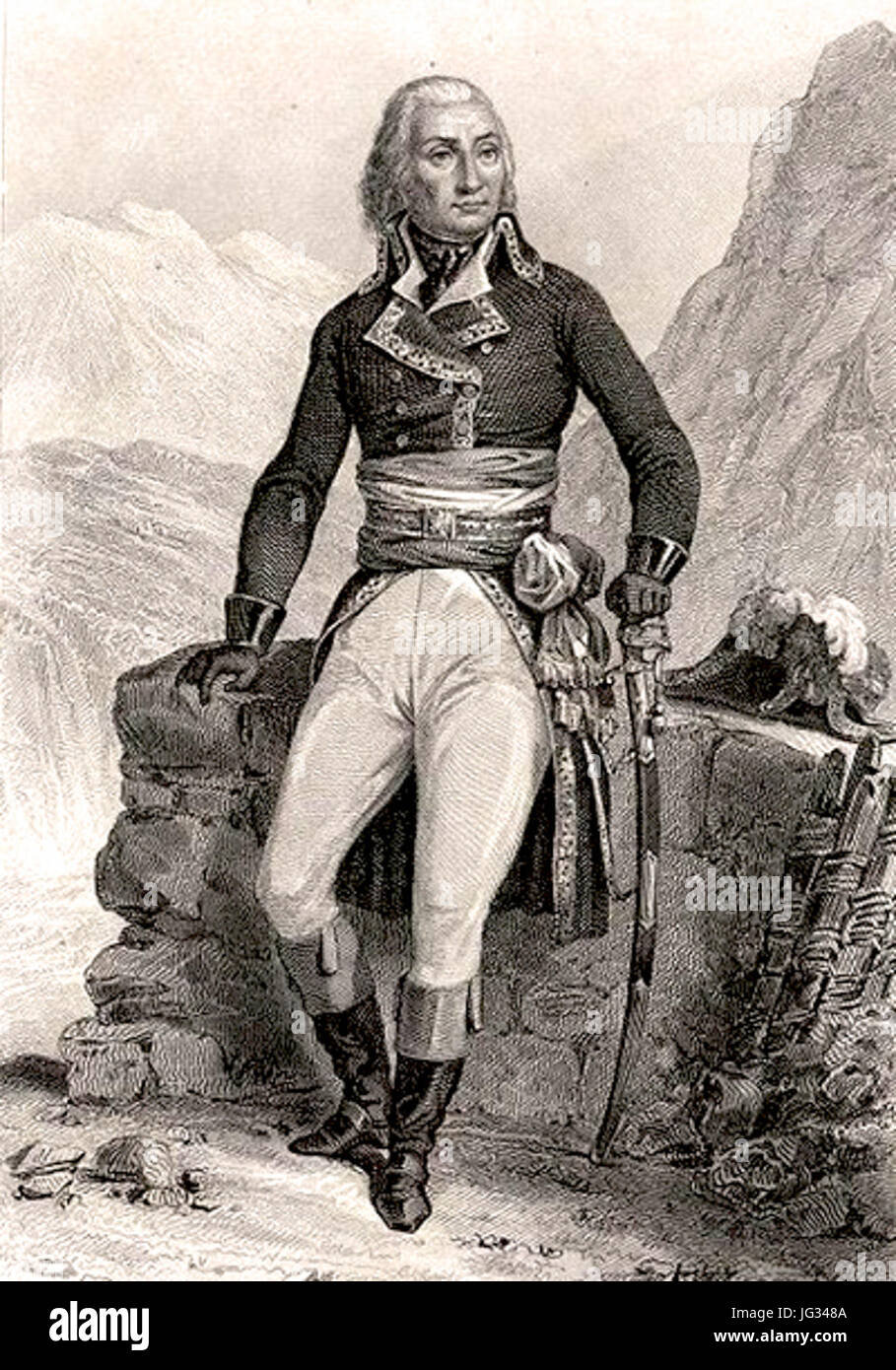 Le général Jean-Baptiste Jourdan Stock Photo